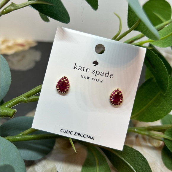Kate Spade Light Up The Room Holiday Stud Earrings (Pink) NWT - Picture 5 of 15